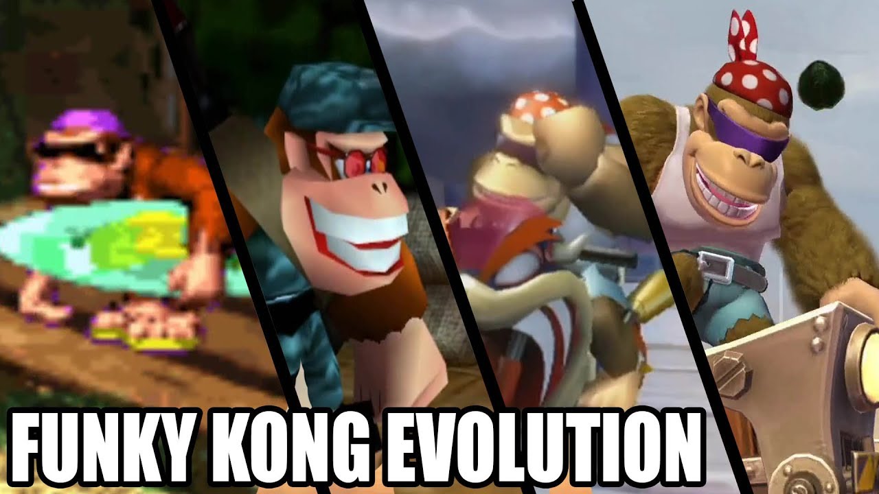 Evolution of Funky Kong ( 1994 - 2018)
