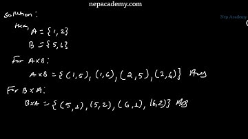 Grade 9(IX): #5 Cartesian Product Exercise for Grade 9 Optional Mathematics