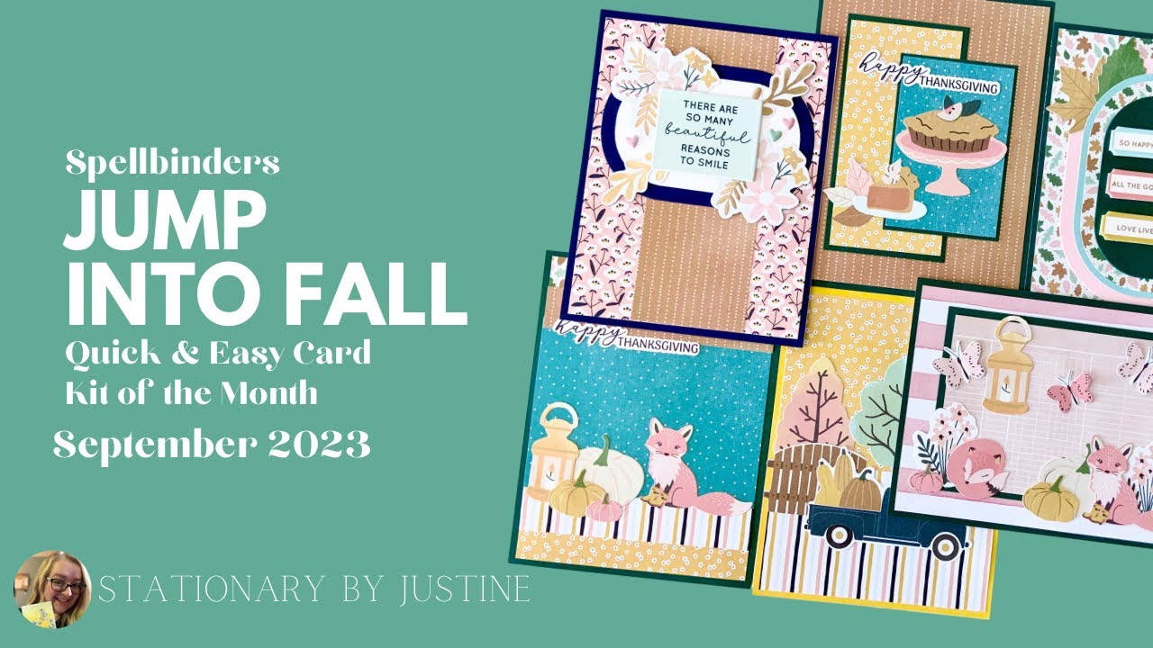Spellbinders Quick & Easy Card Kit | Jump Into Fall | September 2023