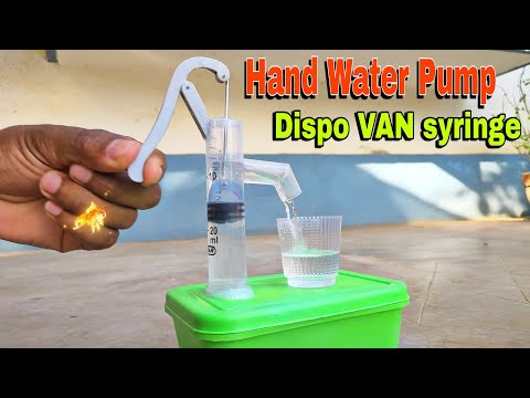 How To Make a Hand Water Pump || From Dispo VAN Syringe At Home || आसानी से घर