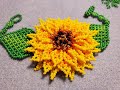 Pulsera de girasol 3D en chaquiras 2/4