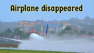 Wet runway slips 💥 airplane spotting Montego Bay Jamaica video 701