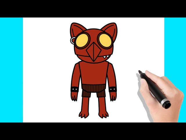 How to draw El Goblino from Doors Roblox 