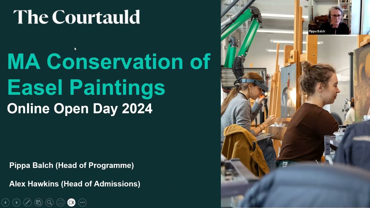 MA Conservation of Easel Paintings - Virtual Open Day 2024