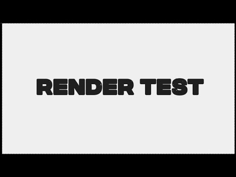 Render Test - YouTube