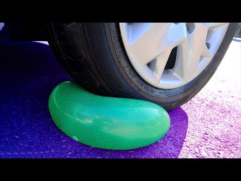 Crushing Crunchy & Soft Things by Car! EXPERIMENT: Car vs Coca Cola, Fanta, Mirinda Balloons