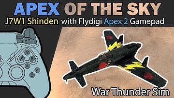 War Thunder: J7W1 (Simulator mode) | Motion control with Flydigi Apex 2 gamepad