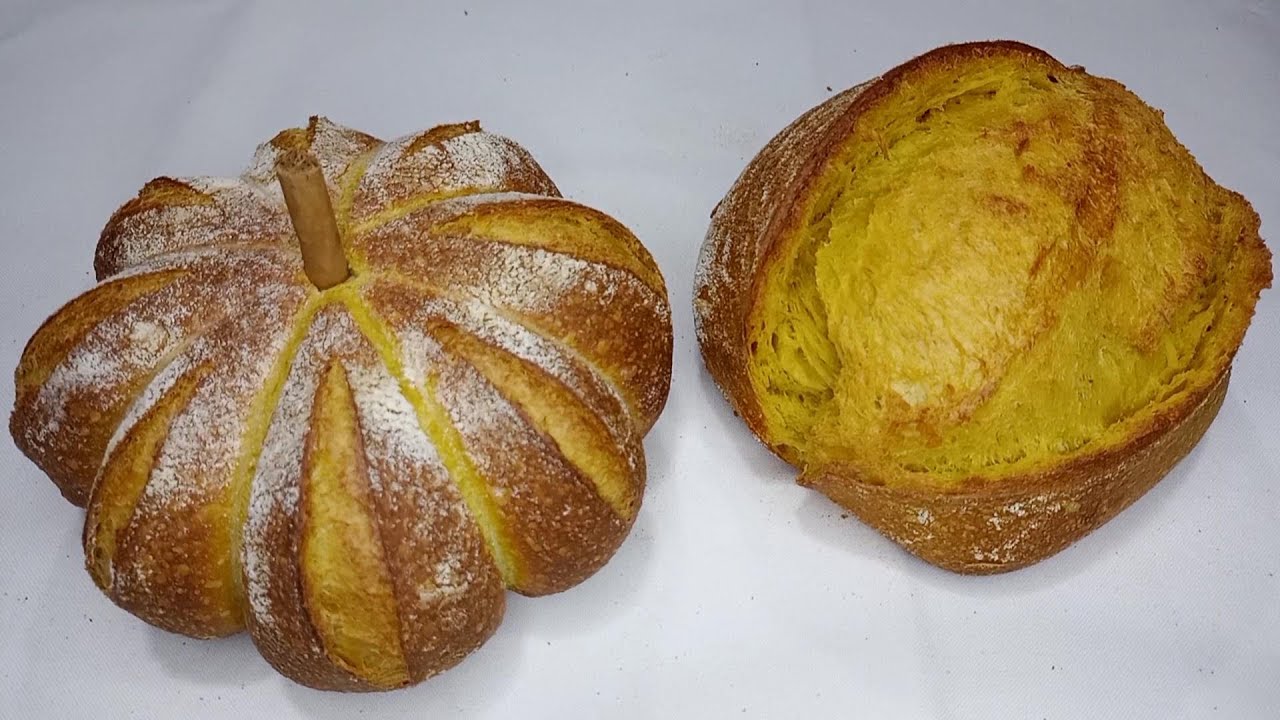 Pan de calabaza con masa madre.