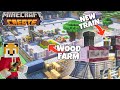 I built a HUGE TREE FARM Minecraft Create Mod