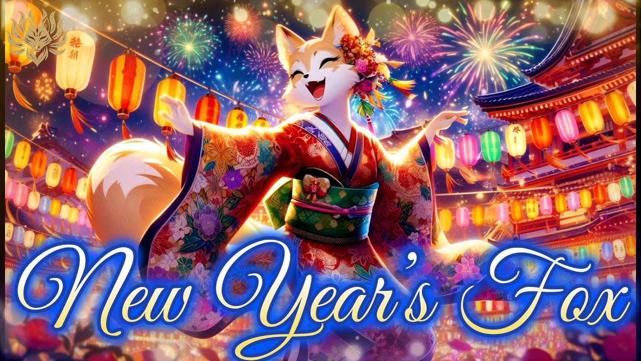 New Year’s Fox Spirit | Japanese Celebration Lofi Music (Koto, Taiko, Bells)
