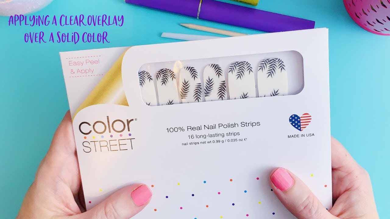 Clear Nail Overlays Color Street - wide 1