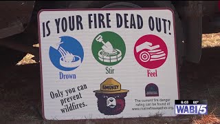 Breezy weather creates high fire danger across Maine, but relief is on the way