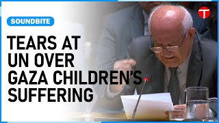 Palestinian UN Ambassador Breaks Down Over Gaza Child Suffering | The Express Tribune