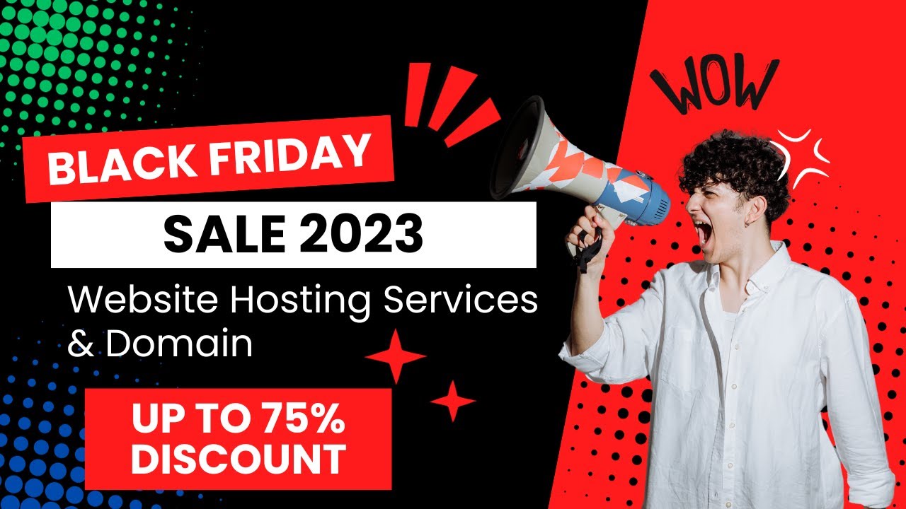 Black Friday Sale 2023 For Website Hosting Services & Domain | Discounts & Offers