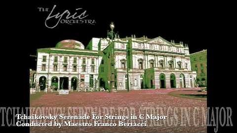 Part 1 Tchaikovsky Serenade for Strings in C conducted by Maestro Franco Bertacci