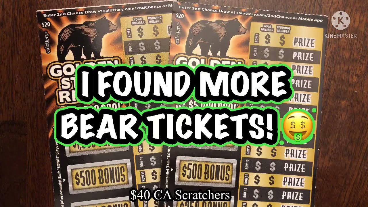 I FOUND MORE BEAR TICKETS! 🤑 40 CA Scratchers YouTube