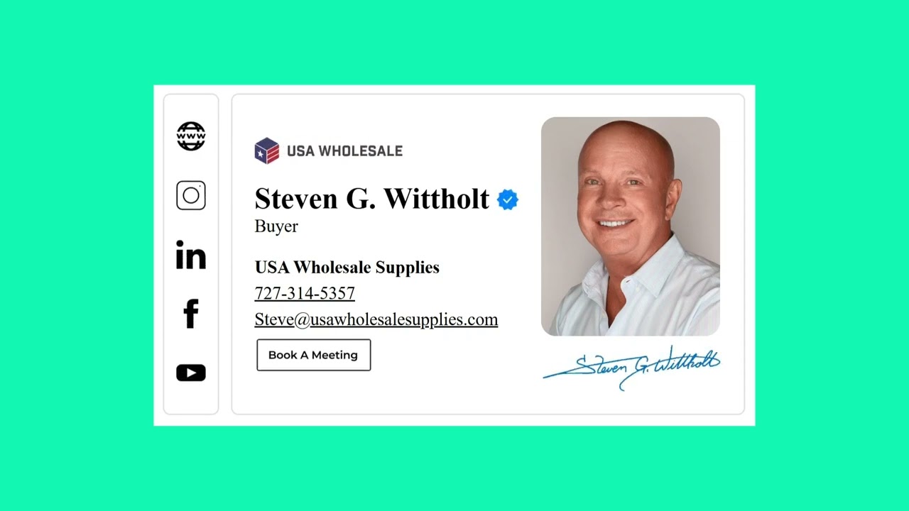 Steven G  Wittholt animated email signature