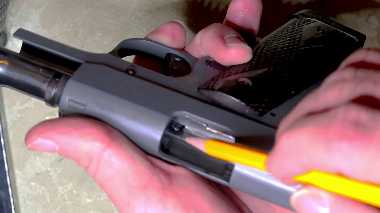 1911 Pistol Slide Stop Problem Diagnosis