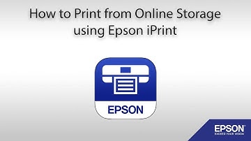 How to Print from Online Storage using Epson iPrint
