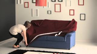 How to Put a Stretch Sofa Cover Easily
