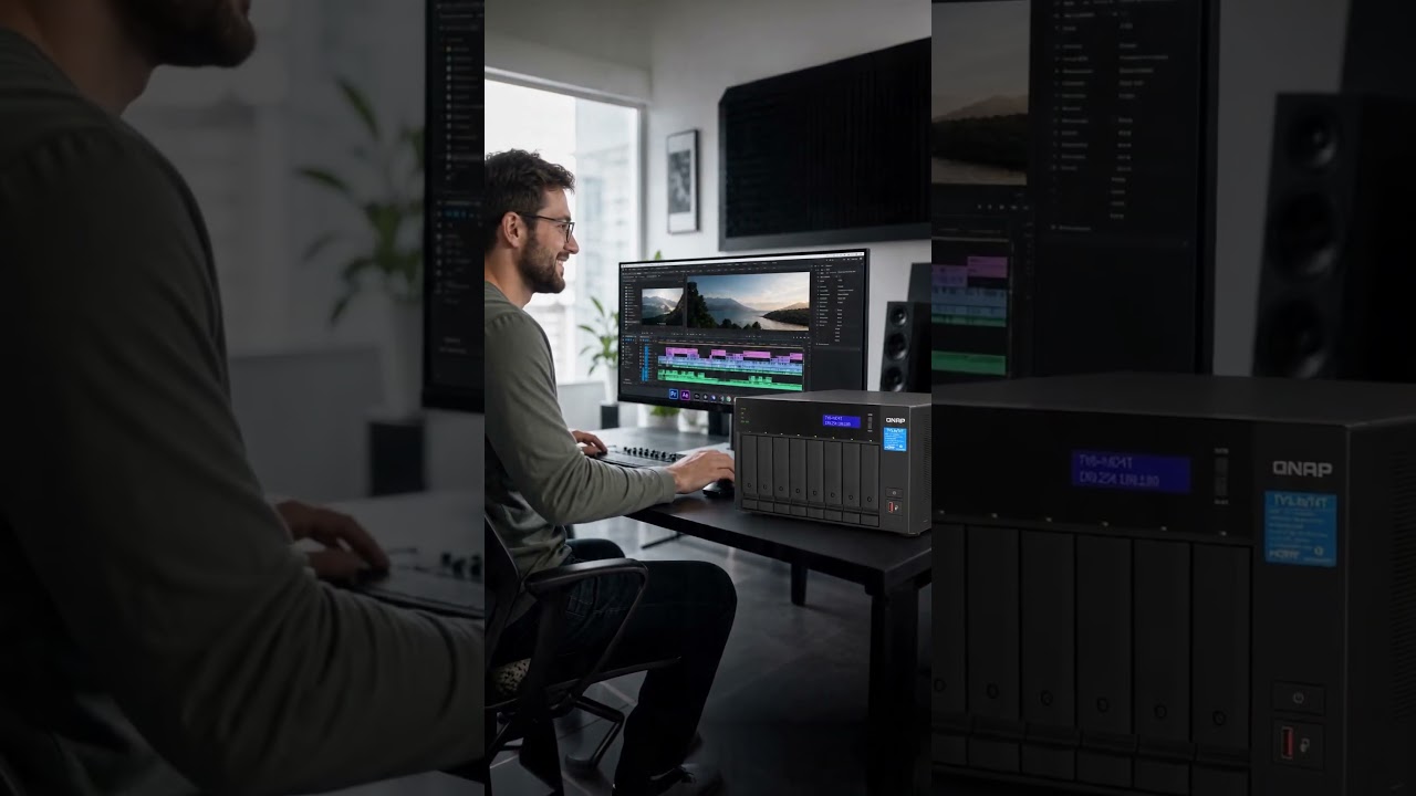頂尖剪輯師的秘密武器大公開！#QNAP #adobe #nas