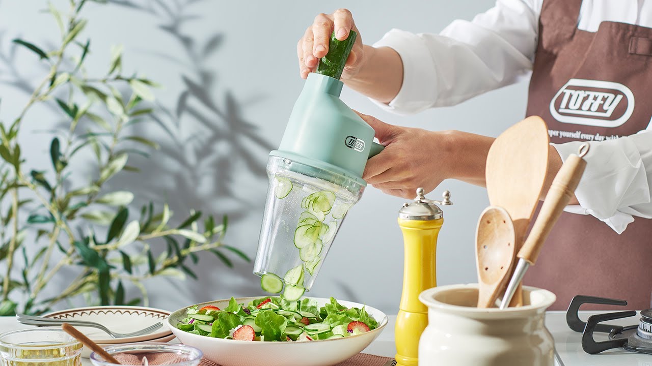 スライサーとチョッパーの2WAY仕様！包丁やまな板いらずで簡単・時短