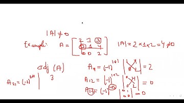 Inverse of a matrix. (Linear Algebra.  Adjoint method)