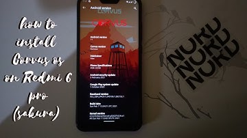 CorvusOS-v14.0 Official Android 11 R On Redmi 6 PRo (Sakura) | How to Install CorvusOS ROM