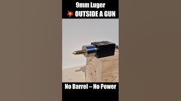 Exploding OUTSIDE a Gun BARREL 9mm luger vs Ballistic Hand #experiment #mrmichal #9mmluger
