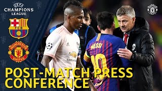Subscribe to manchester united on at http://bit.ly/manu_yt hear from
boss ole gunnar solskjaer after the reds were knocked out of uefa
cha...