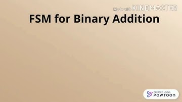 FSM for Binary Addition in TCS. Part 2