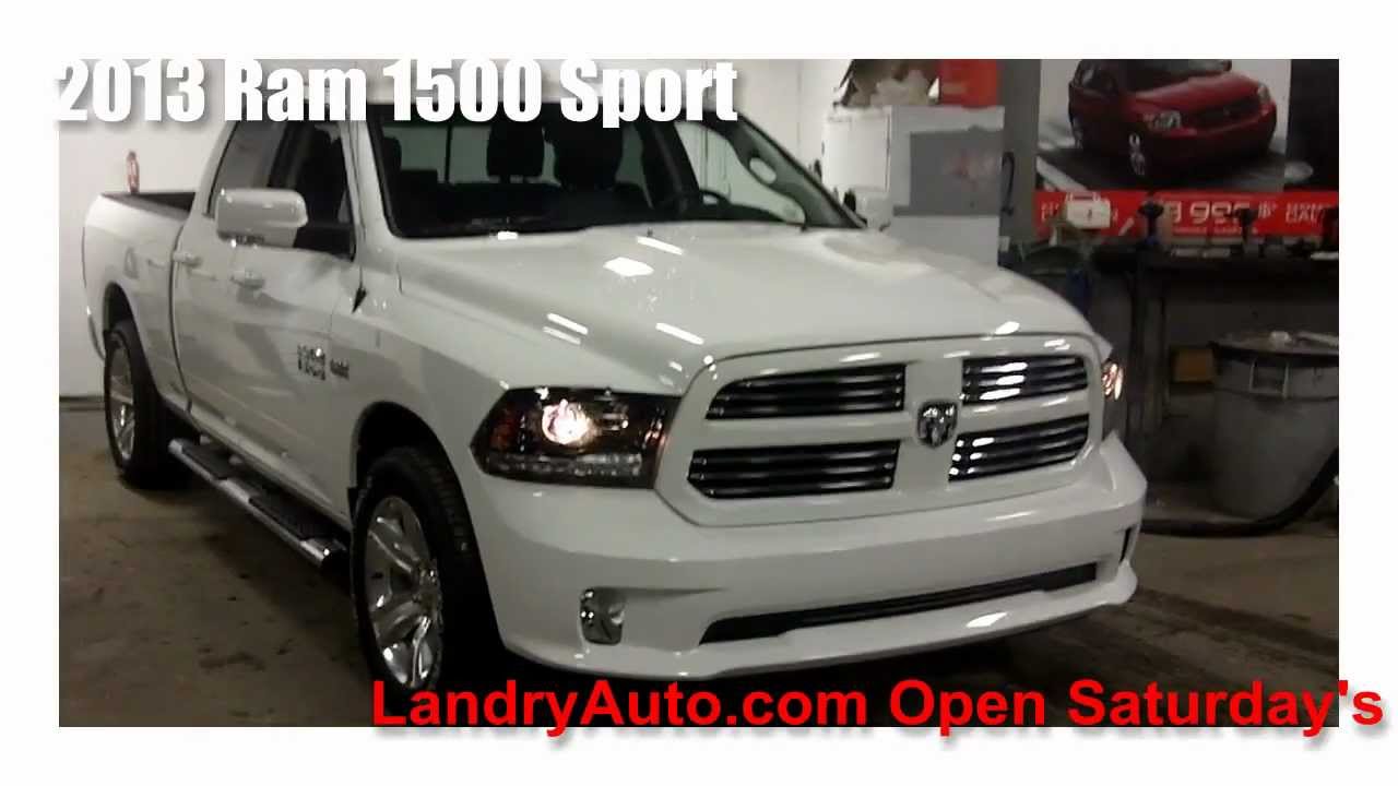 2013 Ram 1500 Sport White Landry Auto Ram Laval Near Montreal Youtube