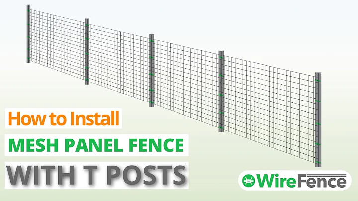 How to Install a Mesh Panel Fence with T Posts (Quick & Easy) | Wire Fence
