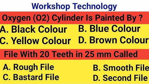 Top 10 Workshop Technology Objective Questions And Answer For All Competitive Exams