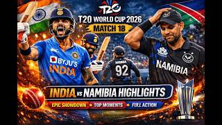 India vs Namibia Full Highlights | India Dominates In Match | Match 18 Highlights T20 World Cup 2026