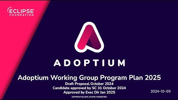 2025 Adoptium Program Plan