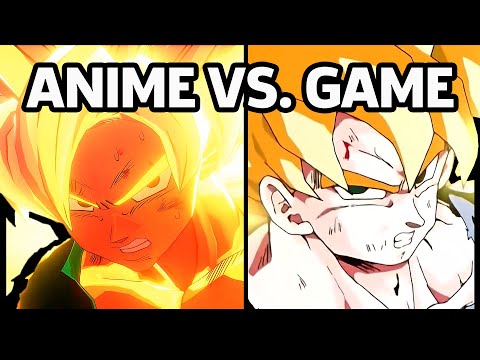 Dragon Ball Z: Kakarot - Anime vs. Game (Goku Turns Super Saiyan For The First Time)