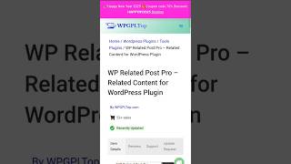 WP Related Post Pro – Related Content for WordPress Plugin || #wordpressplugin #wordpressplugin