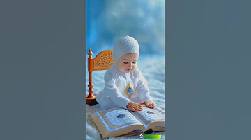 Reciting Holy Quran Cute Muslim Baby Allah Cute Baby Quran 