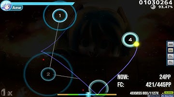 Kuroame | Square Jump Practice Maps [200BPM t+pazolite_cheatreal GO TO HELL AR10] 90.06% Pass