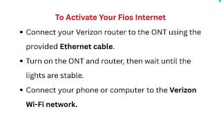 How To Activate Verizon Fios Internet – Self-Install, ONT Setup & Troubleshooting Steps