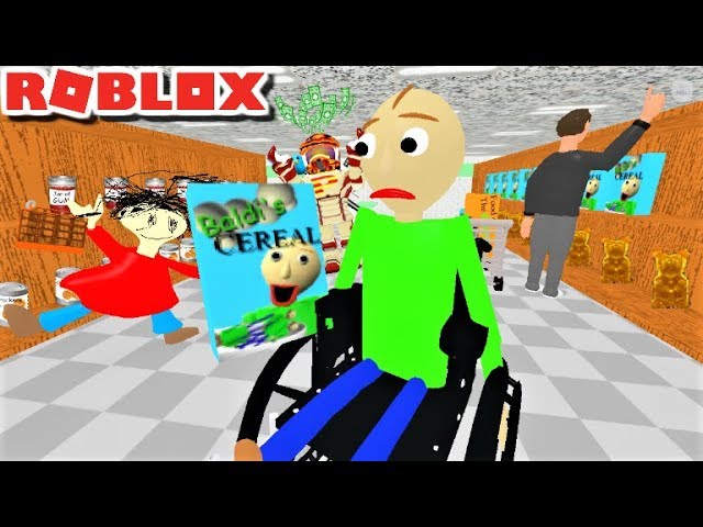 Baldi Goes To A Grocery Store In A Wheelchair The Weird Side Of Roblox - kindly keyin roblox baldi obby