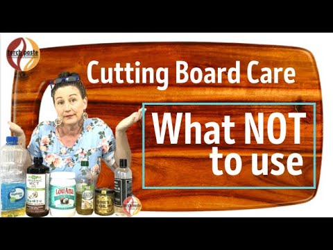 What NOT to use! - Wood Cutting Board Care