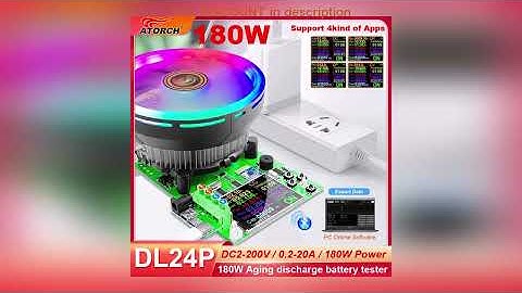 A must-have product! DL24/P Color 2.4" DC USB tester electronic load lithium battery capacity moni