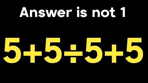 5+5÷5+5 = ❓ / Can you solve this simple math question / PEMDAS rules question