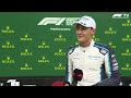 George Russell interview after qualifying P2 in Belgium, Spa