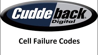 Cuddeback Cell Failure Codes