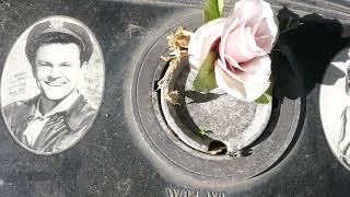 Actor Bob Crane & Sigrid Valdis Graves Westwood Memorial Park Los Angeles California USA March 2021