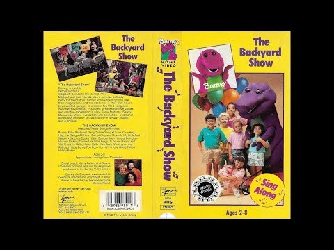 Opening and Closing to Barney - The Backyard Show 1992 VHS