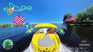 Full Throttle Jet Boat First run of 2026. Sea Doo Sportster 4Tec, Insta360 X5.